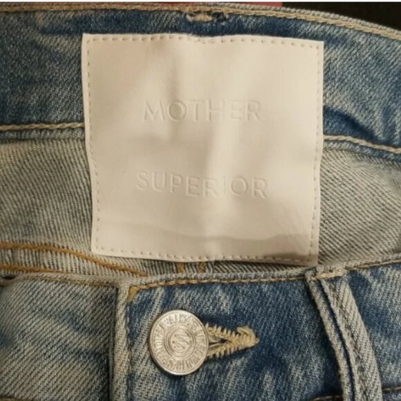 MOTHER Superior Flirt Fray I Confess Mid-rise Jeans 28 Made in USA! $258 - Picture 9 of 10